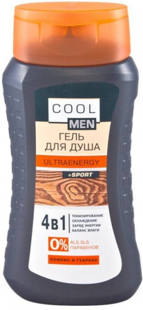 Для душа гель для душа ultraenergy cool men, 250 мл