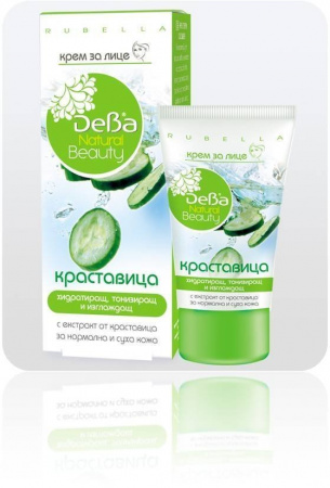 Кремы deba natural beauty крем для лица огурец, 50 мл