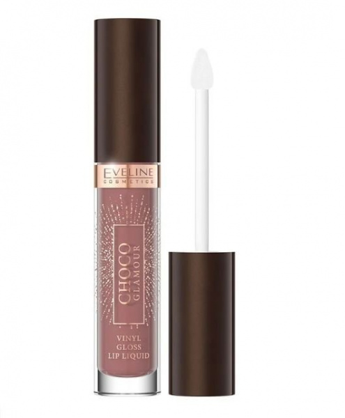 Для губ жидкая виниловая помада для губ № 03 choco glamour eveline 4,5 г.