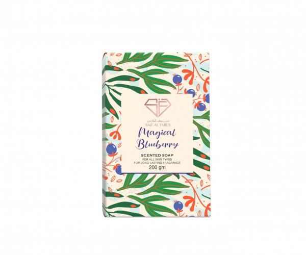 Мыло душистое мыло magical blueberry saif al fares, 200 гр