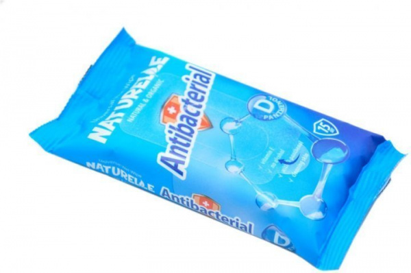 Для лица и тела naturelle влажные салфетки antibacterial с d-пантенолом, 15 шт