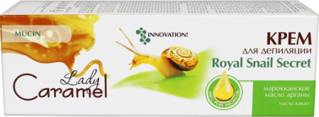 Депиляция и бритье lady caramel крем для депиляции "royal snail secret", 100 мл