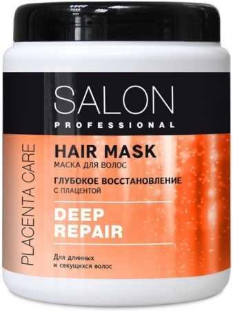 Маски salon professional deep repair маска для волос "глубокое восстановление" с плацентой, 1000 мл