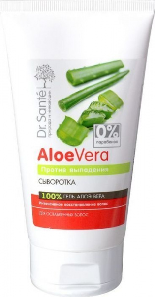 Сыворотки сыворотка "против выпадения. для ослабленных волос" dr.sante aloe vera, 150 мл