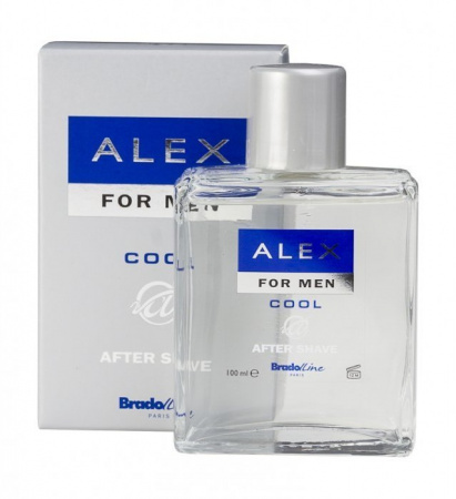 Бритье лосьон после бритья "cool" bradoline paris alex, 100 мл