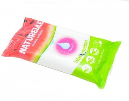 Для лица и тела naturelle влажные салфетки watermelon, 15 шт