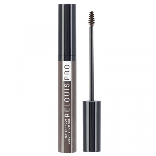 Для глаз и бровей гель для бровей водостойкий оттеночный relouis pro waterproof color brow gel тон 04 dark brown, 6 г.