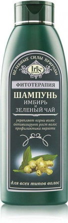 Шампуни iris фитотерапия шампунь "имбирь и зеленый чай" для всех типов волос, 500 мл