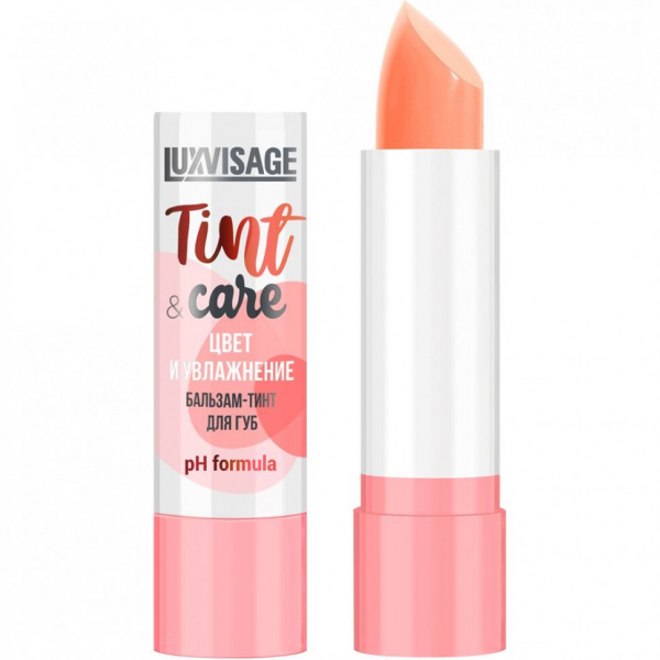 Для губ бальзам-тинт для губ тон 02 tint & care ph formula цвет и увлажнение luxvisage, 3.9 г