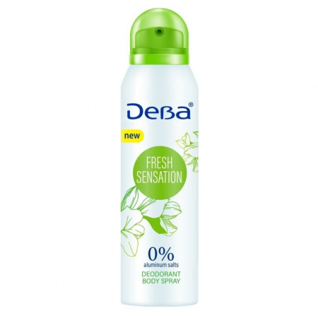 Дезодоранты дезодорант для тела fresh sensation deba, 150 мл