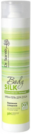 Гели для душа dr.sante body silk крем-гель для душа "интенсивное питание", 300 мл