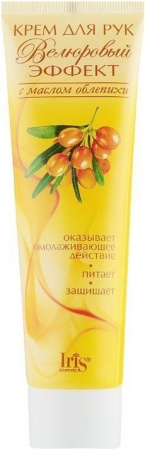 Кремы, бальзамы крем для рук "велюровый эффект" с маслом облепихи iris, 100 мл
