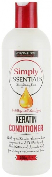 Бальзамы и кондиционеры кондиционер для волос "keratin" simply essentials mellor&russell, 400 мл