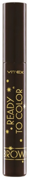 Для глаз и бровей витекс ready to color тушь для ресниц объемная коричневая, 9 г