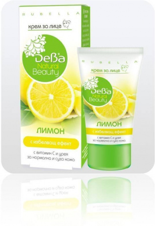 Кремы deba natural beauty крем для лица лимон, 50 мл