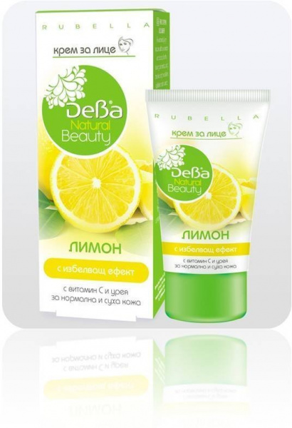 Кремы deba natural beauty крем для лица лимон, 50 мл