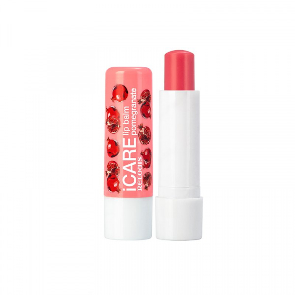 Для губ бальзам-уход для губ icare lip balm pomegranate relouis, 4.4 г.
