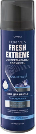 Бритье пена для бритья "fresh extreme" охлаждающая витэкс, 250 мл