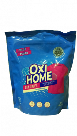 Для стирки кислородный пятновыводитель для цветных вещей oxi home global chemical, 1 кг