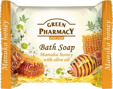 Мыло туалетное мыло "мед с оливковым маслом" green pharmacy, 100 г