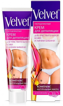 Депиляция и бритье velvet ультраделикатный крем для депиляции, 125 мл