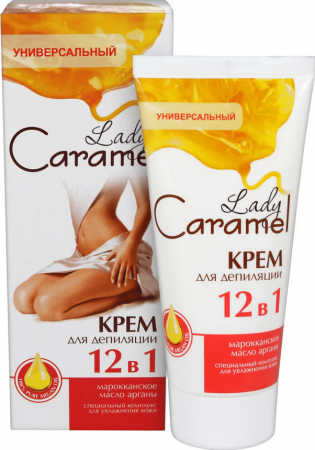 Депиляция и бритье lady caramel крем для депиляции 12в1 "универсальный", 200 мл
