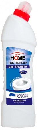 Для очистки поверхностей vitex home гель чистящий для туалета ультрабелый, 750 мл