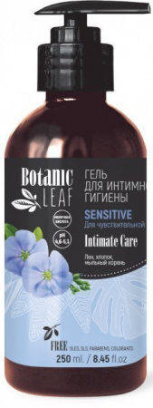 Интимная гигиена botanic leaf гель для интимной гигиены "sensitive" для чувствительной кожи, 250 мл