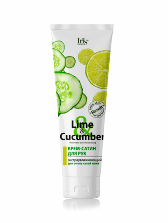 Кремы, бальзамы крем-сатин для рук lime&cucumber iris, 100 мл