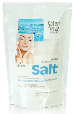 Пена, соль, масло для ванн salon spa collection натуральная соль мертвого моря "dead sea", 200 мл