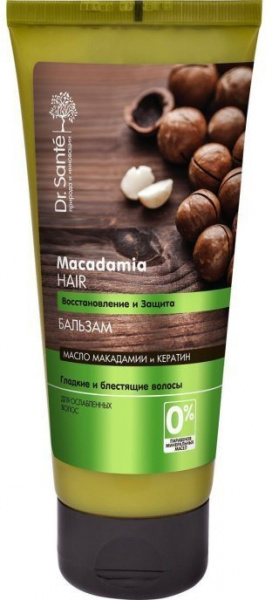 Бальзамы и кондиционеры dr.sante macadamia hair  бальзам "восстановление и защита" для ослабленных волос, 200 мл