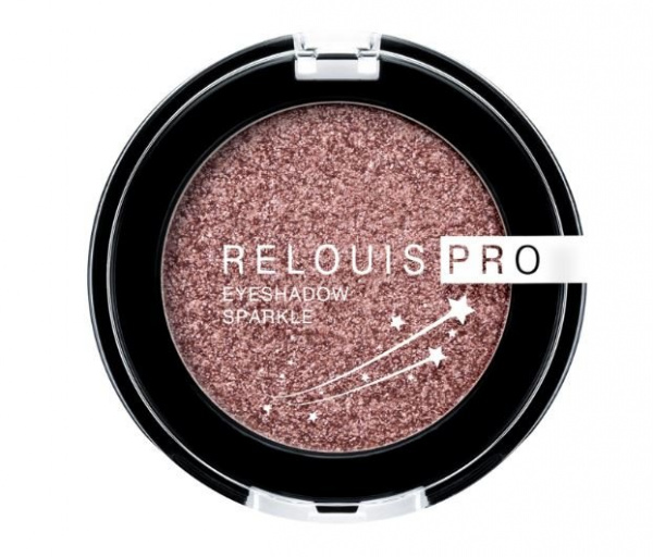 Для глаз и бровей тени для век relouis pro eyeshadow sparkle тон 06 dusty rose, 2.9 г.
