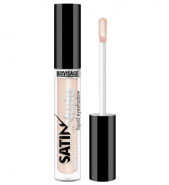 Для глаз и бровей сатиновые жидкие тени для век satin nude super stay тон 201 ivory luxvisage