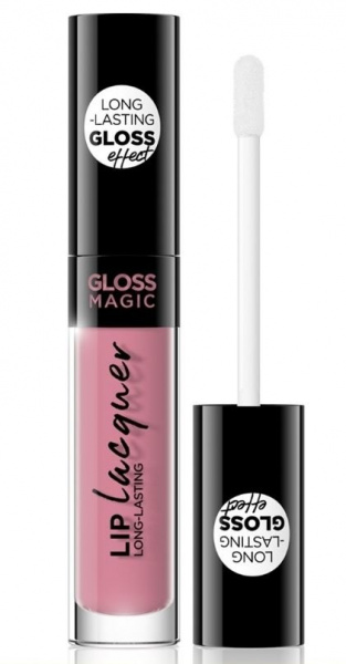 Для губ жидкая блестящая губная помада №27 gloss magic lip lacquer eveline, 4,5 мл