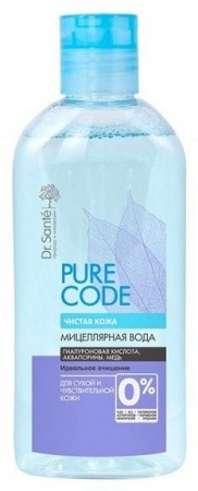 Мицеллярная вода dr.sante pure code мицеллярная вода для сухой и чувствительной кожи, 200 мл