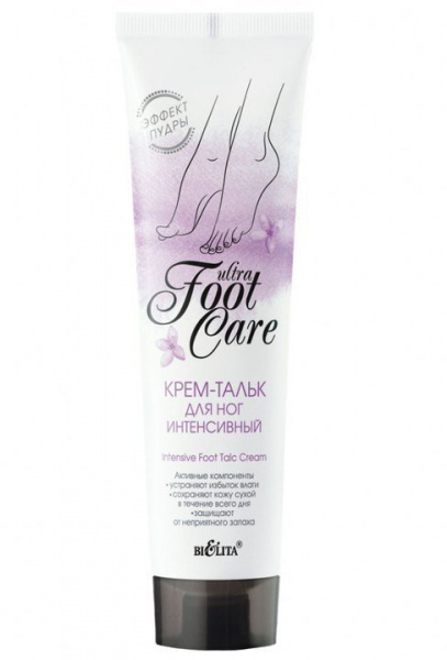 Кремы и бальзамы белита ultra foot care крем-тальк для ног интенсивный, 100 мл