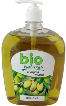 Мыло жидкое мыло с дозатором "оливка" bio naturell, 1000 мл