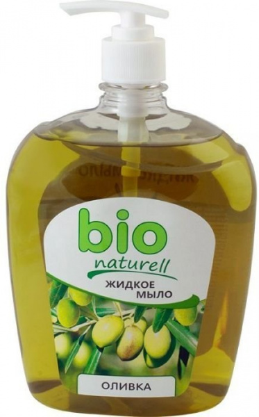 Мыло жидкое мыло с дозатором "оливка" bio naturell, 1000 мл
