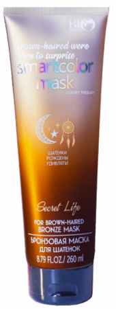 Маски bio world secret life luxury therapy бронзовая маска для шатенок, 260 мл