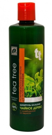 Шампуни шампунь-бальзам для волос эксклюзивкосметик tea tree против перхоти с маслом чайного дерева 500 мл
