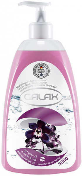 Мыло жидкое мыло "черная орхидея" galax, 500 мл