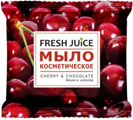 Мыло мыло косметическое "cherry & chocolate" fresh juice, 75 г