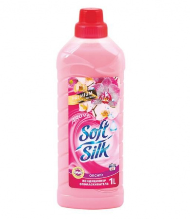 Для стирки ополаскиватель для тканей "soft silk" premium "orchid" romax, 1л