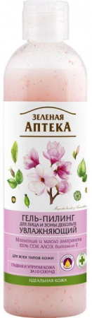 Пилинги и скрабы гель-пилинг для лица и зоны декольте увлажняющий зеленая аптека, 250 мл