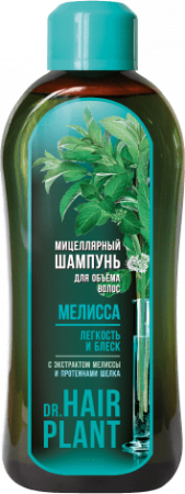 Шампуни шампунь мицеллярный мелисса для объема волос dr. hair plant floralis, 1000 мл