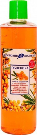 Шампуни шампунь-кондиционер для волос с жирными корнями и сухими кончиками "облепиха" эксклюзивкосметик, 500 мл