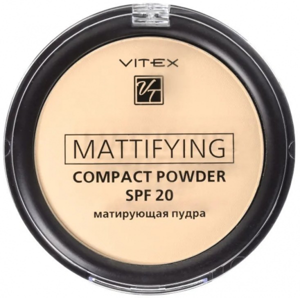 Для лица витэкс mattifying compact powder пудра матирующая spf 20 тон 04