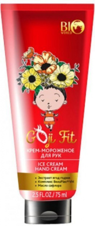 Кремы, бальзамы bio world goji fit крем-мороженое для рук, 75 мл