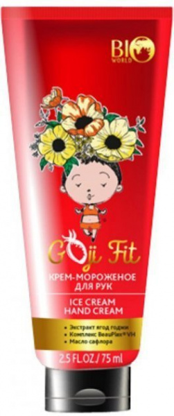Кремы, бальзамы bio world goji fit крем-мороженое для рук, 75 мл