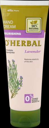 Кремы, бальзамы крем для рук питательный с экстрактом лаванды o’herbal, 75 мл